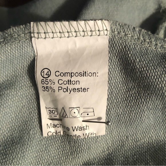 SHEIN Muted Mint Zip Up Hoodie Size M - Picture 6 of 9